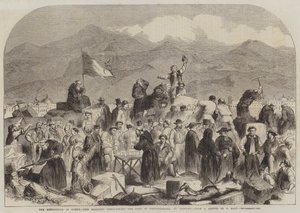 The Revolution in Sicily, the Sicilians demolishing the Fort of Castellamare, at Palermo by Thomas Nast